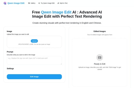 Free Qwen Image Edit AI