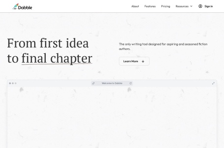 Dabble Book Writing Software