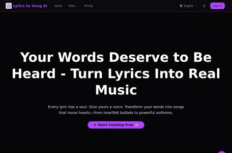 Lyrics to Song AI