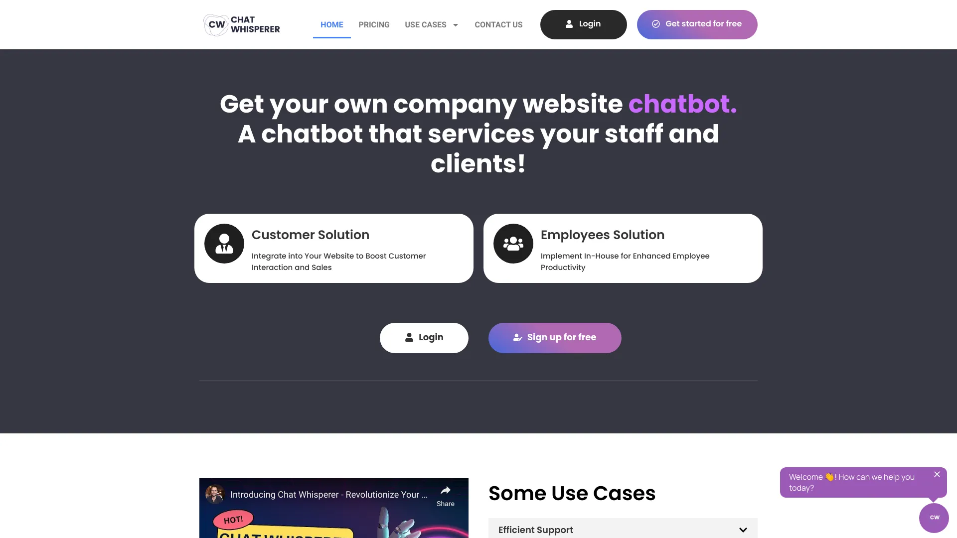 Create your own company chatbot fast