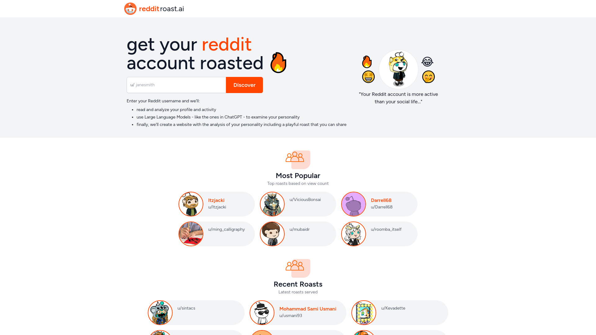 Reddit Roast