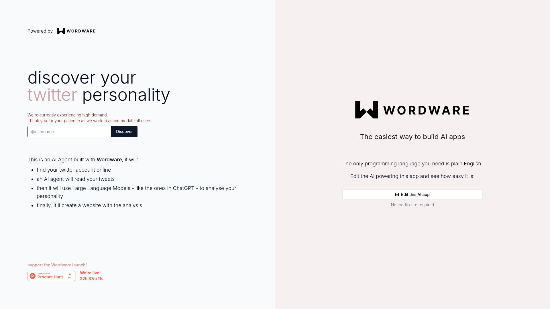 Twitter Personality Analysis – AI agent