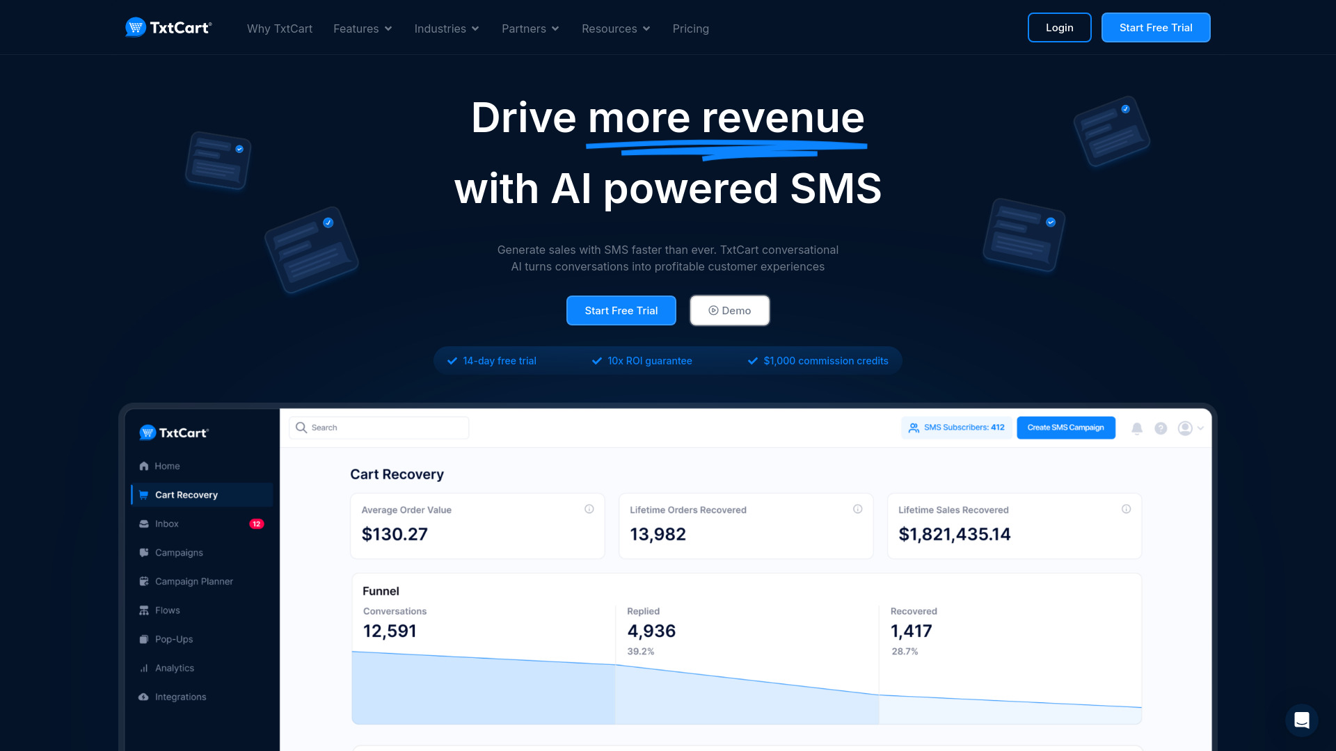 TxtCart: SMS Marketing & AI