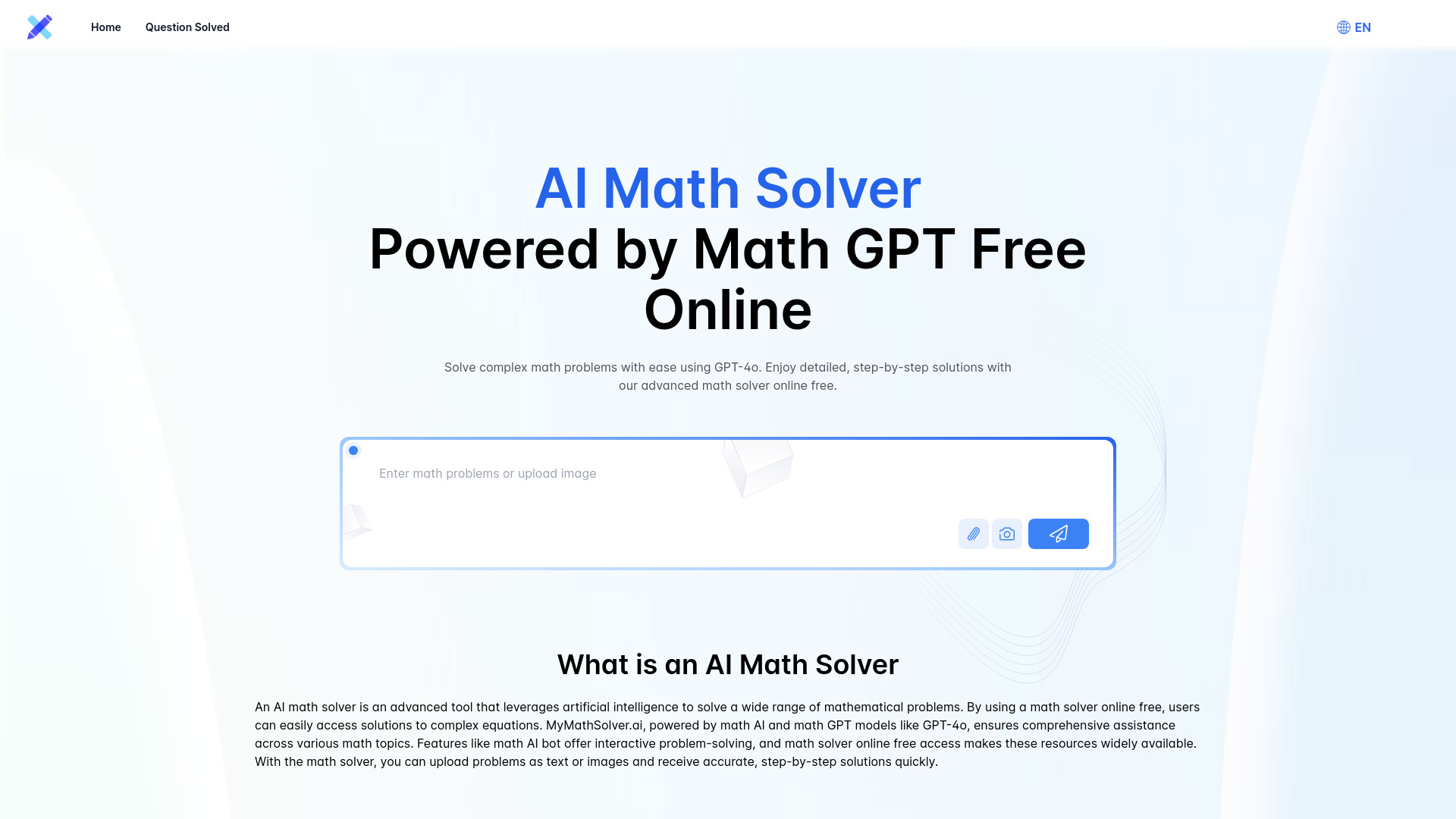 AI Math Solver by GPT-4o Free Online