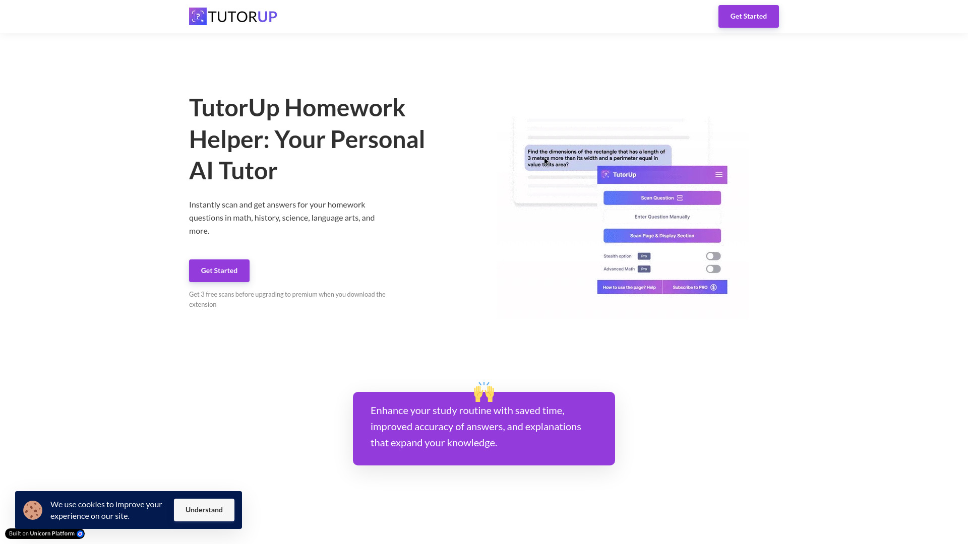 TutorUp – AI Homework Helper