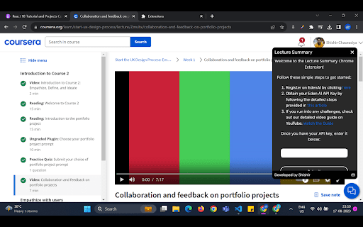 Lecture Summary: Youtube, Udemy And Coursera