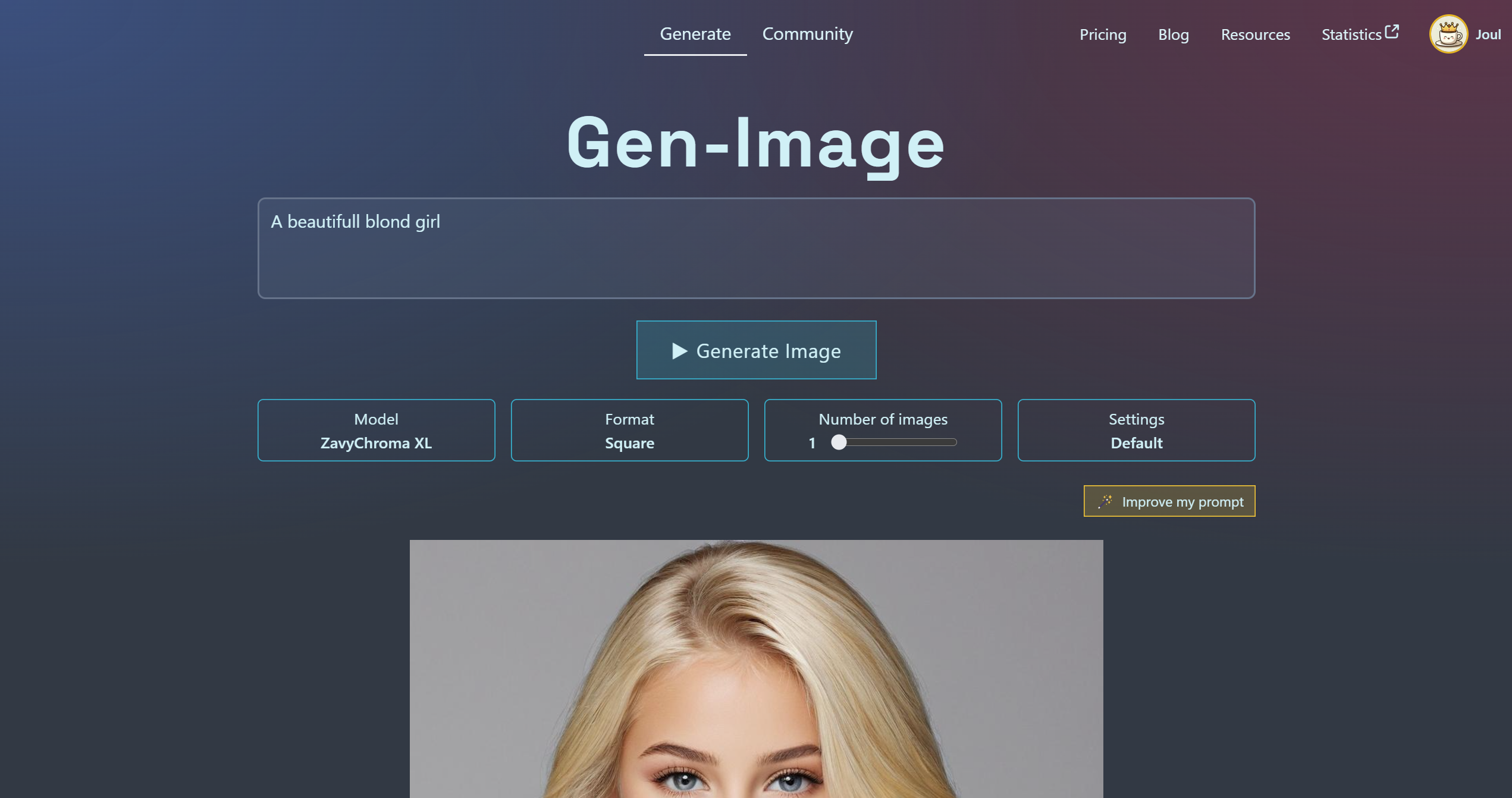 Machine learning generated images