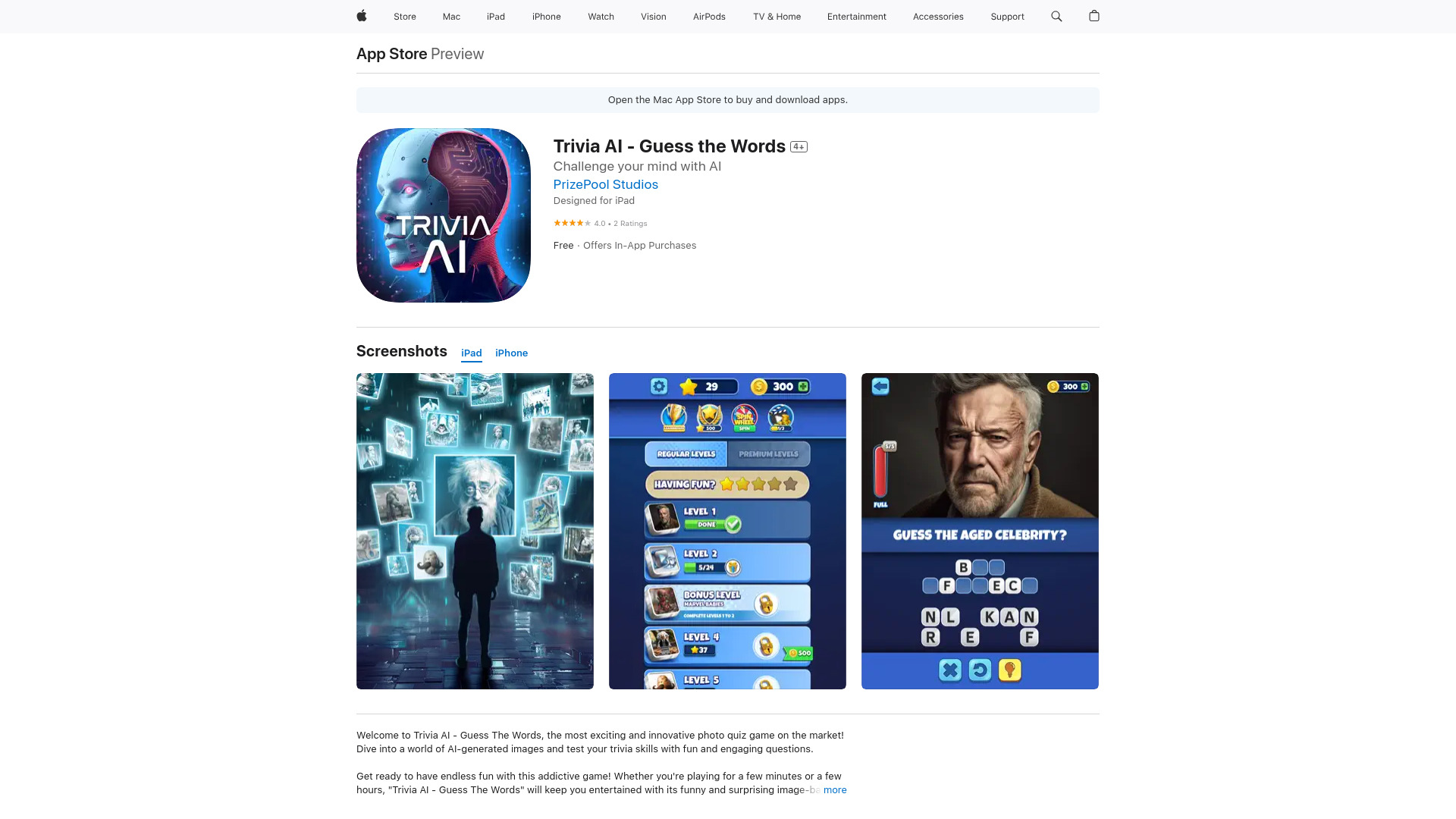 Trivia AI – Guess The Words