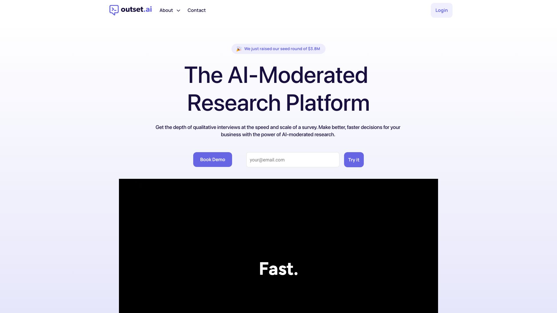 Voice-to-voice AI user interviews