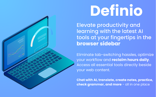 Definio: Browser Copilot Claude3 Opus, GPT4, ChatGPT, Translator, Notes