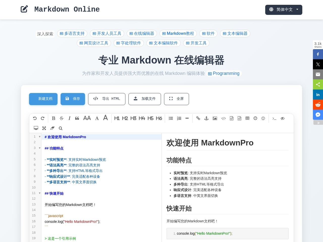 Markdown Online官网