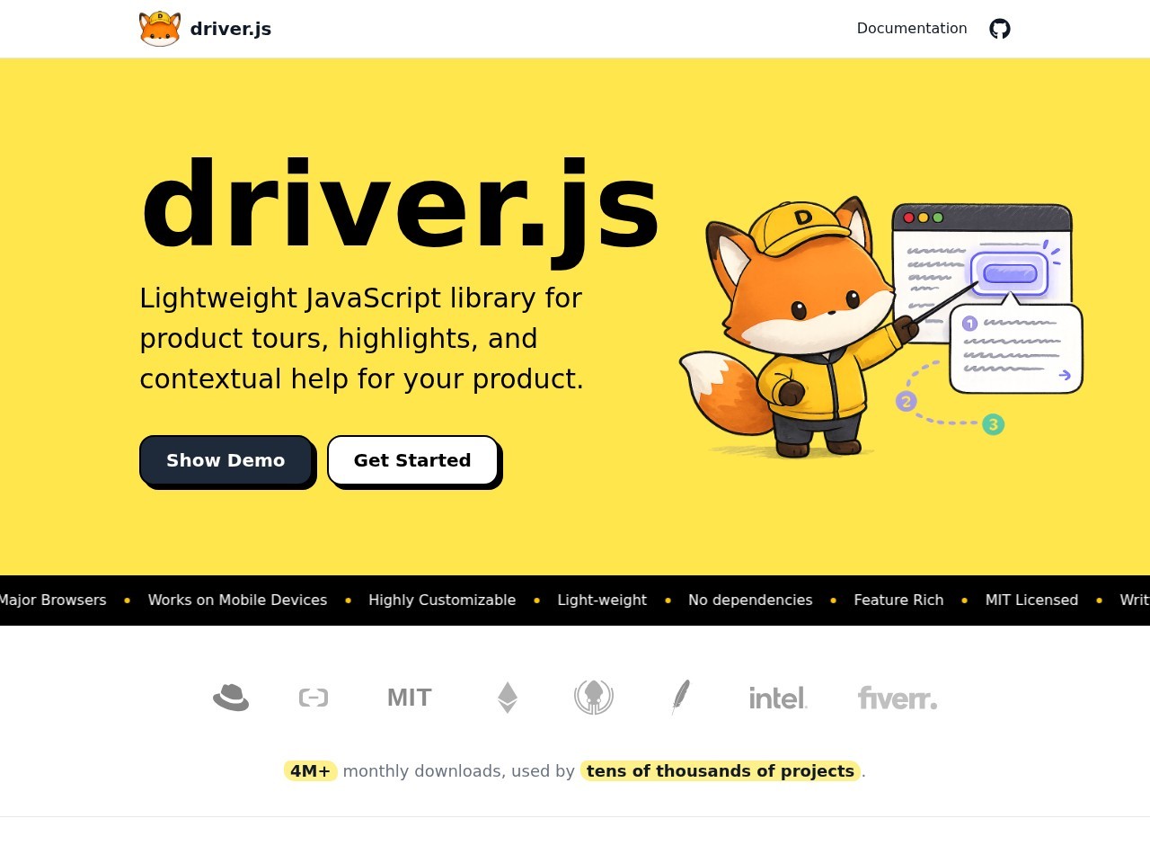 Driver.js官网