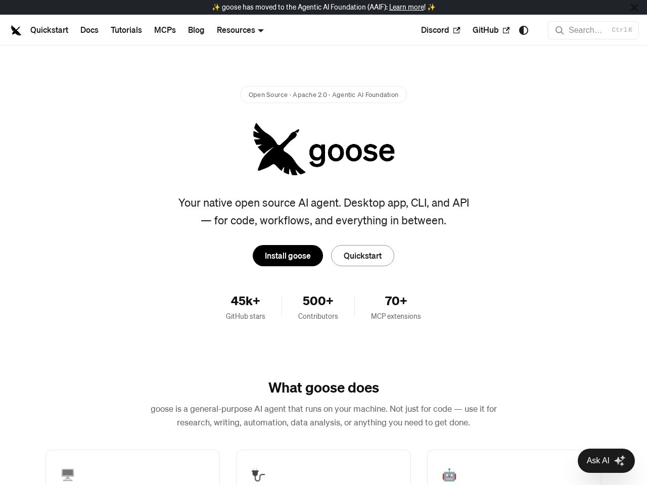 Goose Agent官网