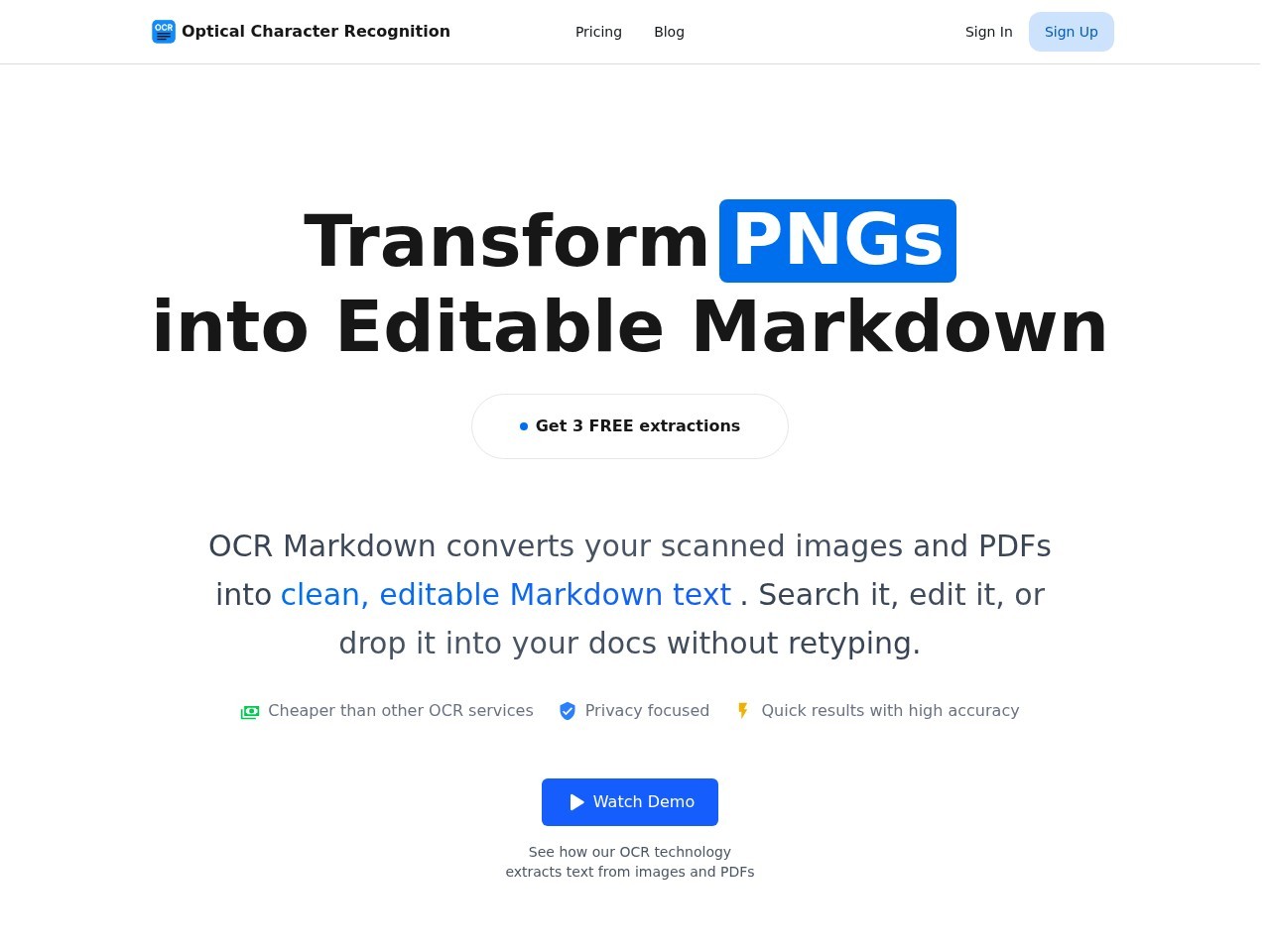 OCR Markdown