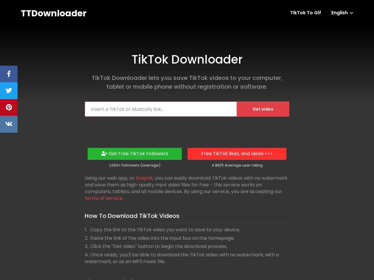 TTDownloader官网