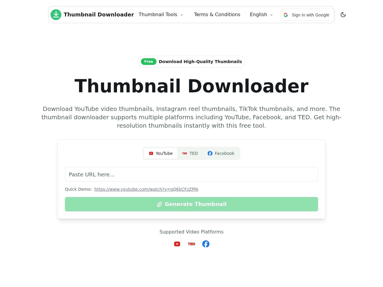 Thumbnail Downloader官网
