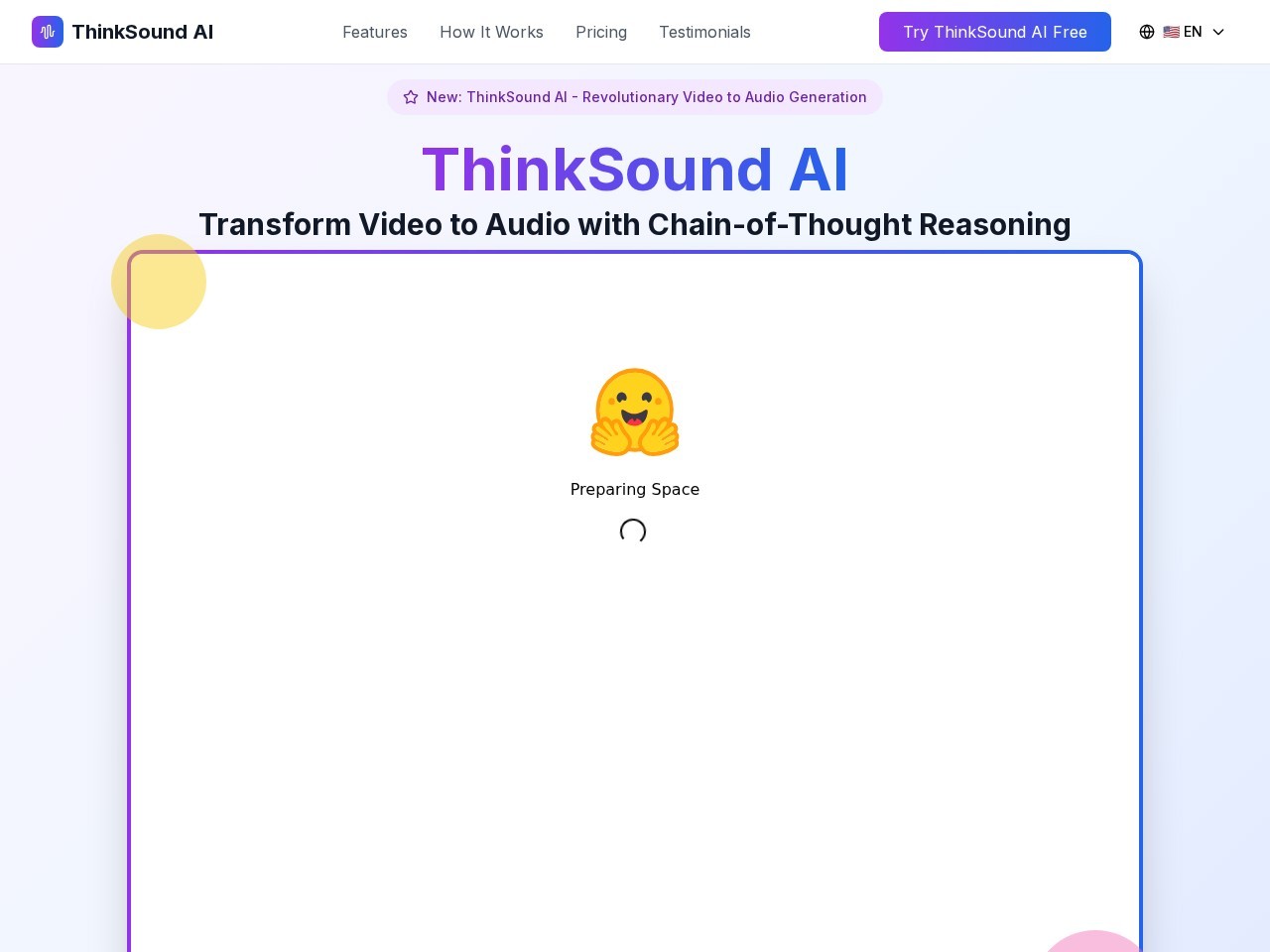 ThinkSound AI官网