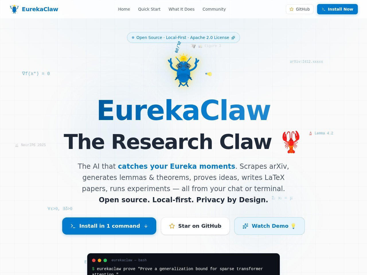 EurekaClaw官网