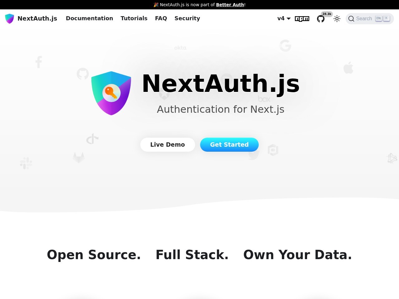 NextAuth.js官网