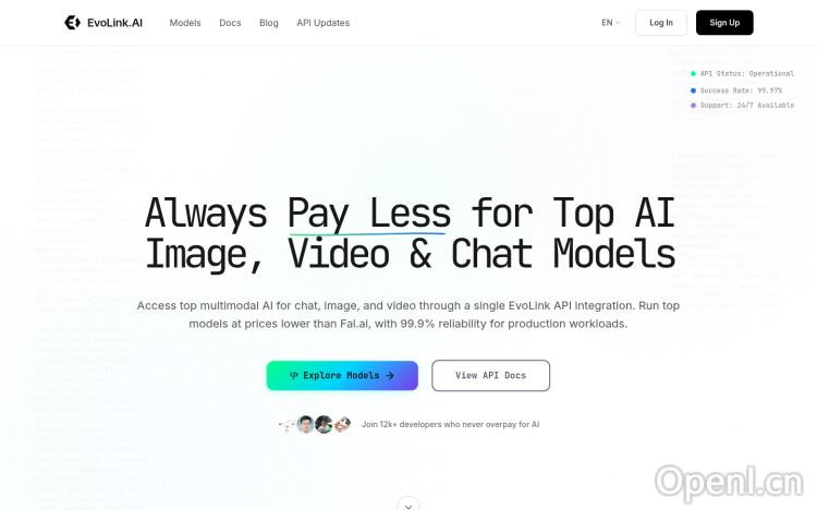 Evolink AI Model API