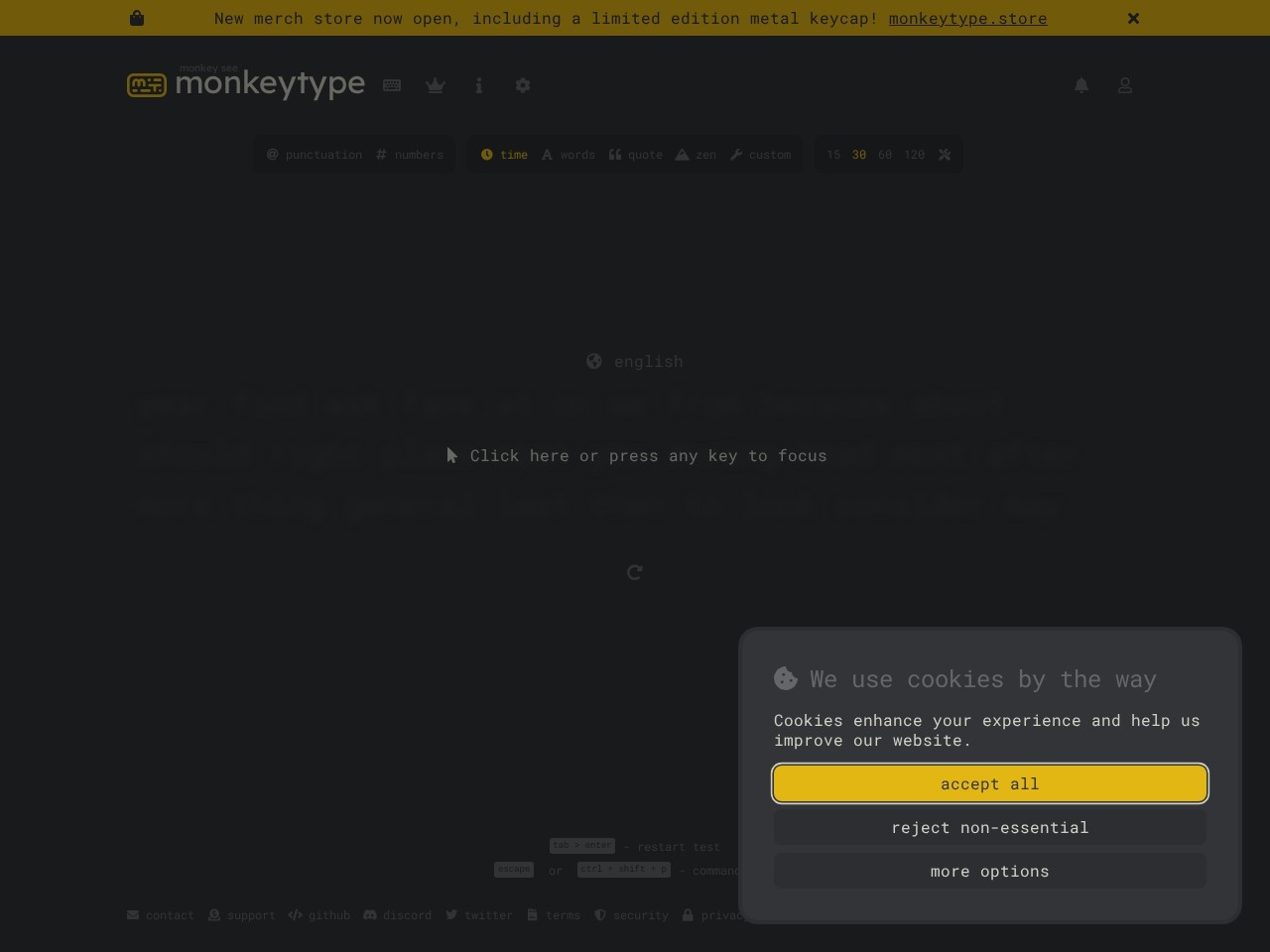 Monkeytype官网