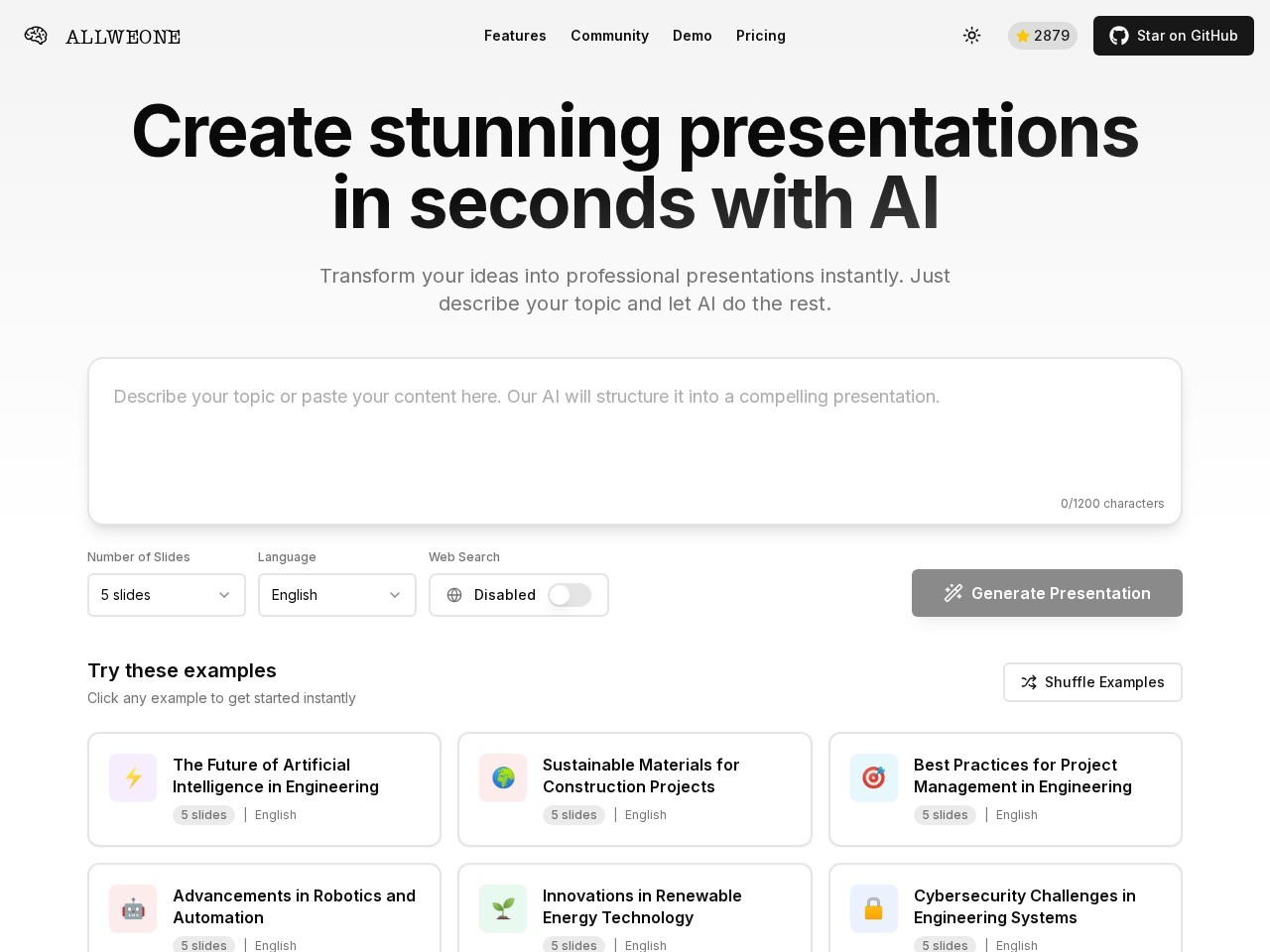 Allweone Presentation官网