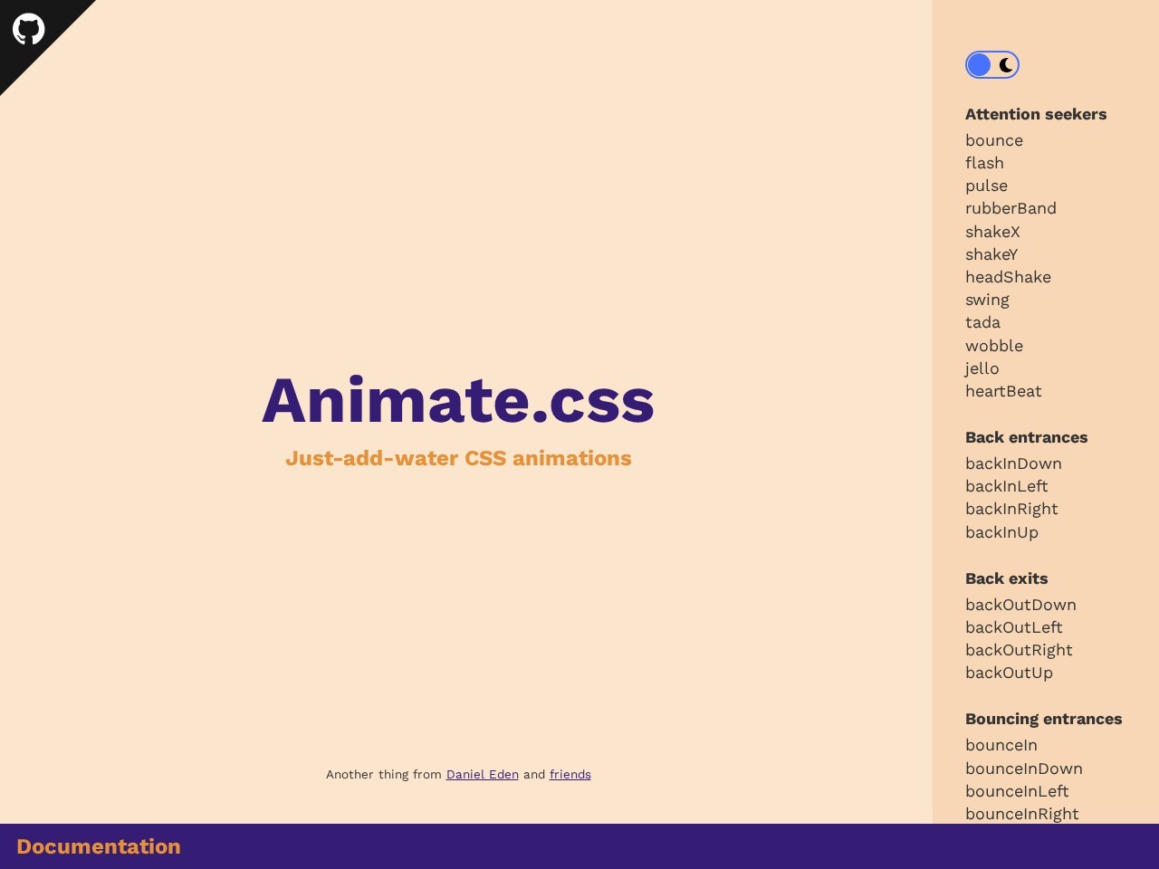 Animate.css官网