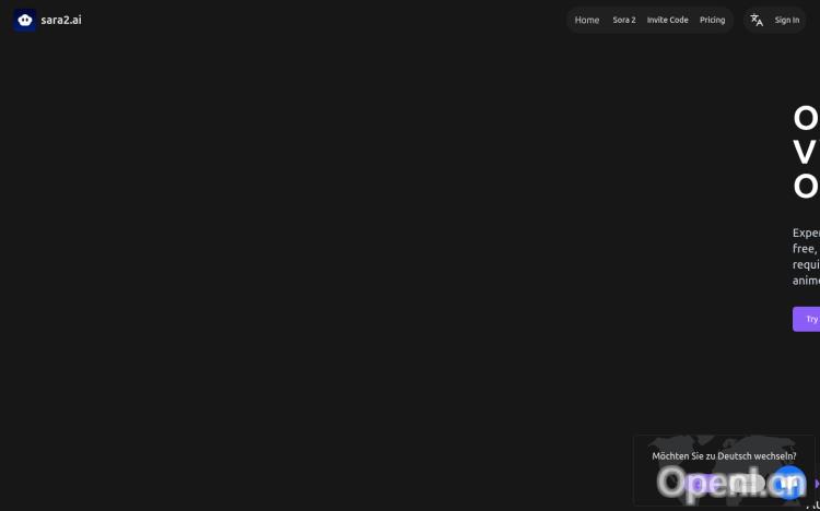 Sara2.ai：Free Sora 2 AI Video Generator Online