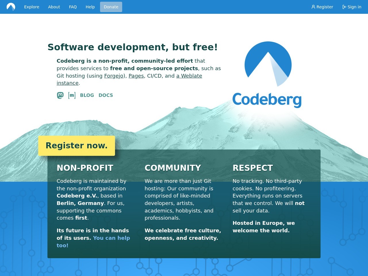 Codeberg官网