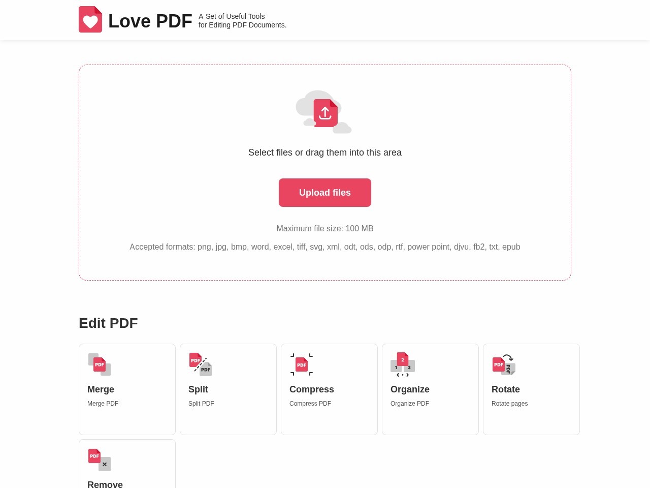 LovePDF官网