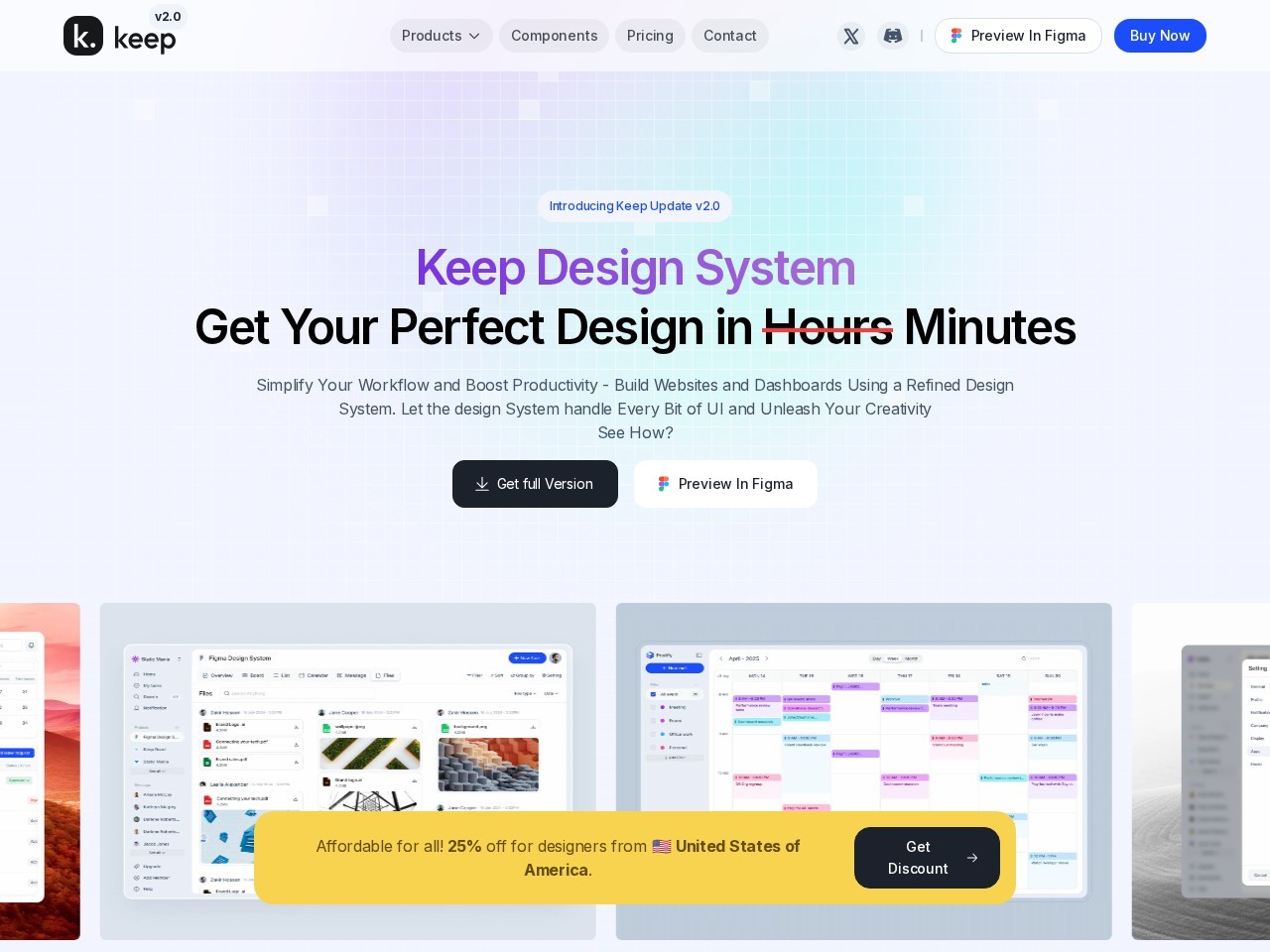 Keep Design System官网
